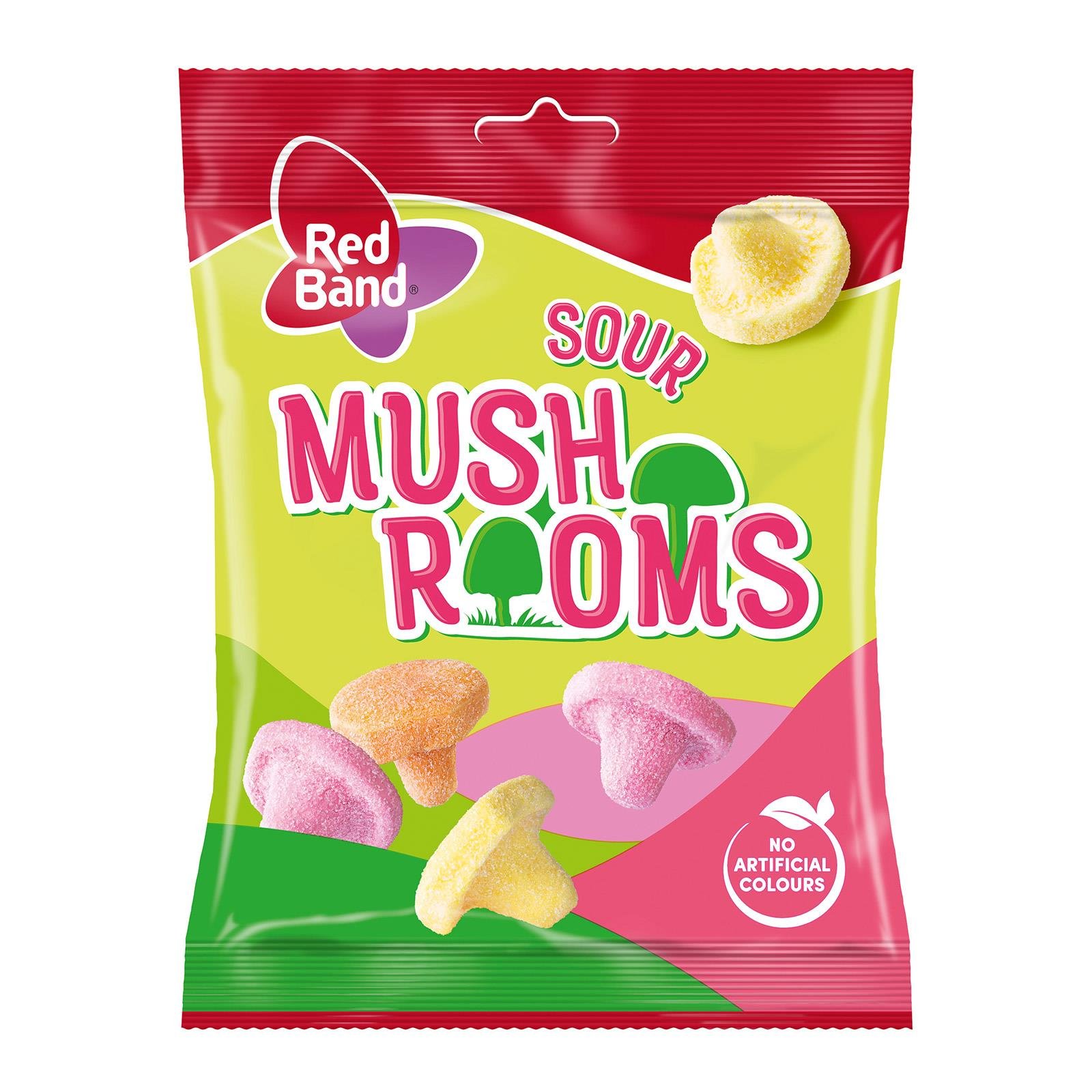 Red Band Sour Mushrooms