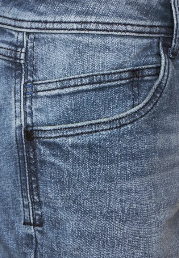 Regular Fit Jeans - indigo blue random wash