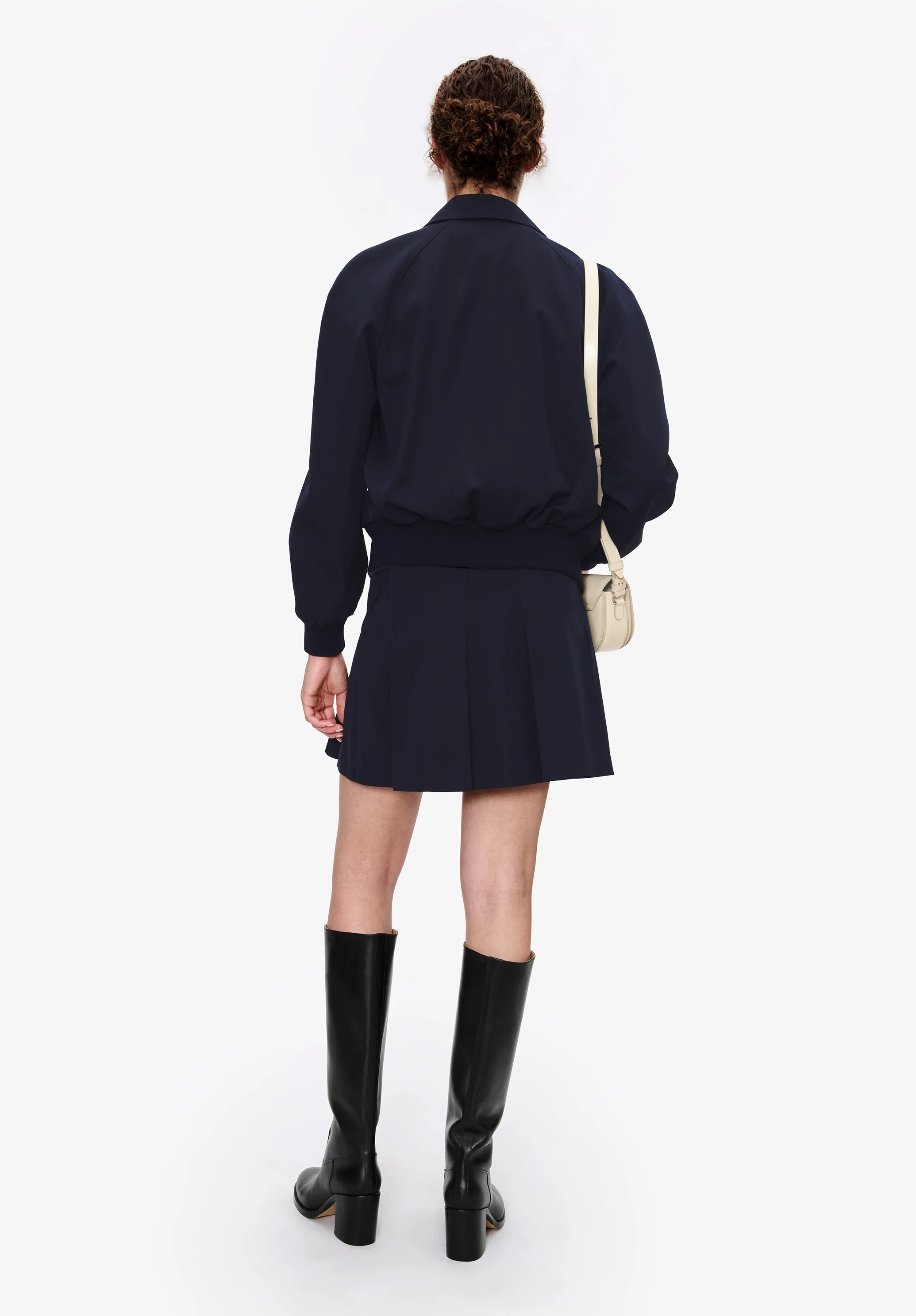 blouson boutonné manches raglant - Dark navy
