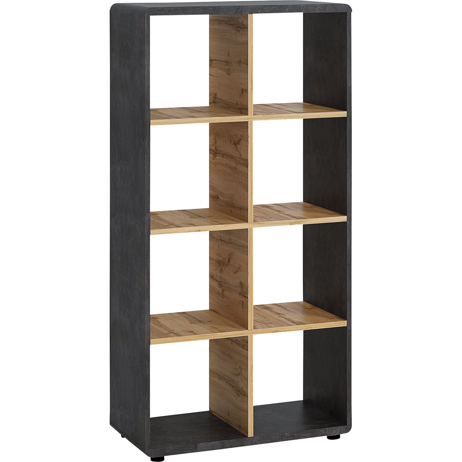 Regal Trevi Dekor Beton dunkel Wotaneiche 73 x 145 x 35 cm