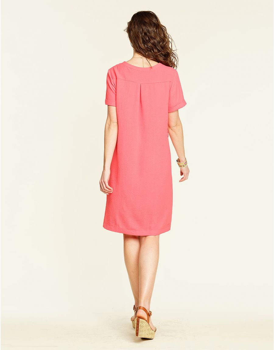 Robe chic rouge corail