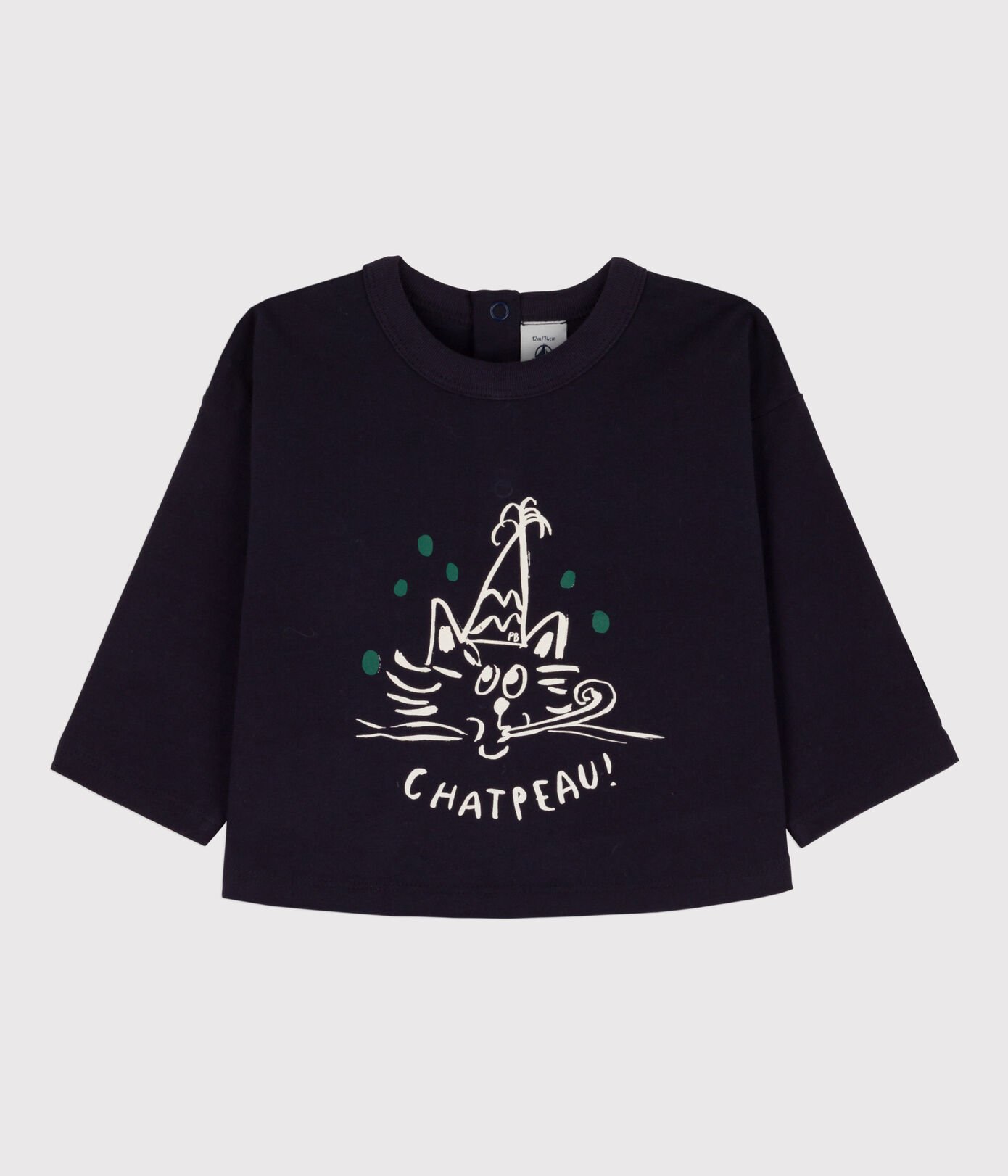 Tee-shirt manches longues bébé en coton