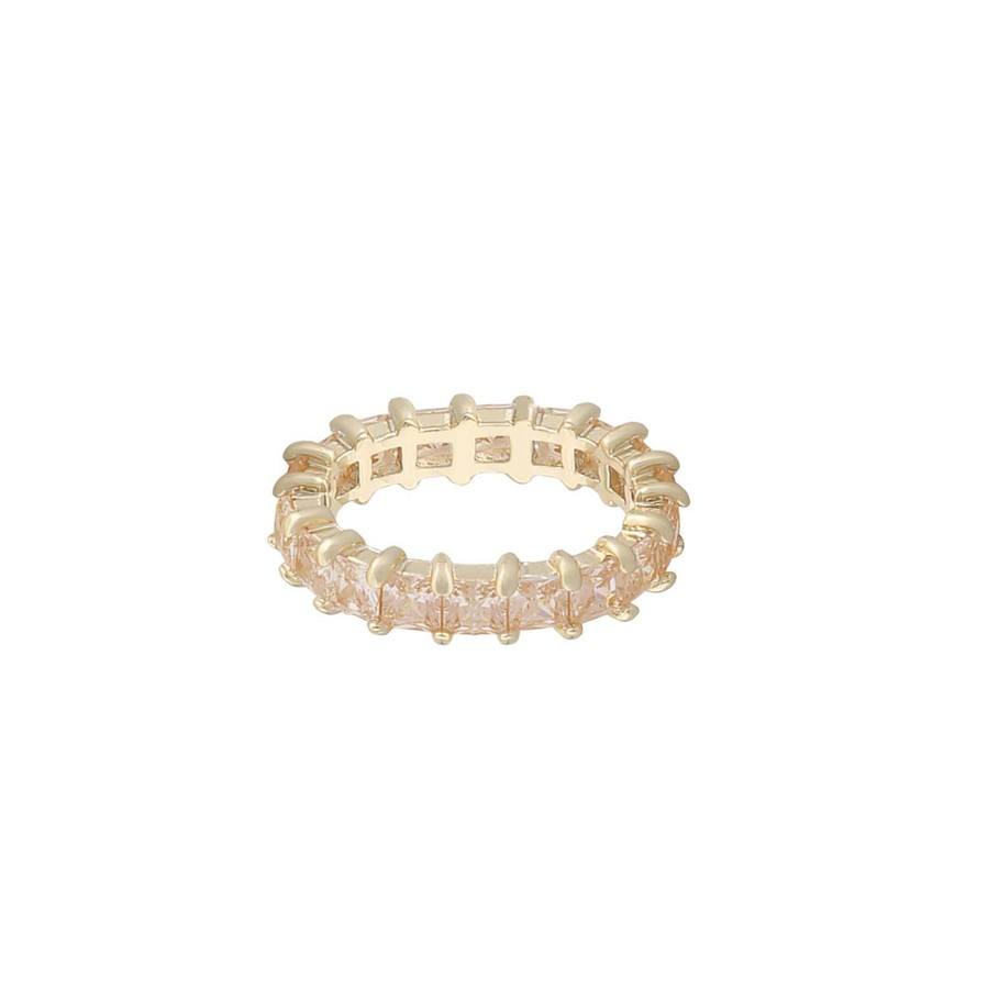 Snö Of Sweden Vegas Rome Stone Ring Gold/Champagne L