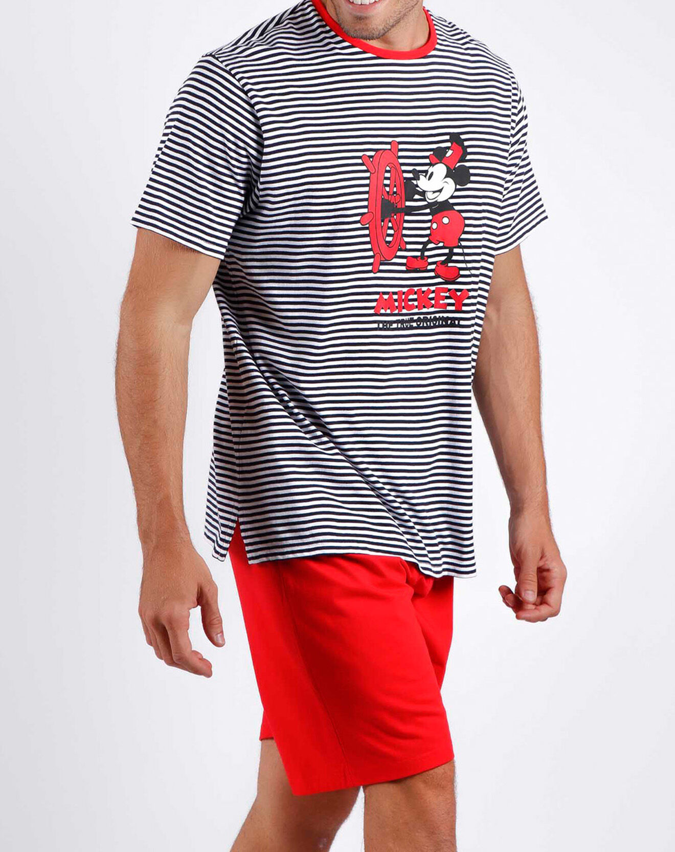 28 Pyjama Mickey rouge/bleu marine