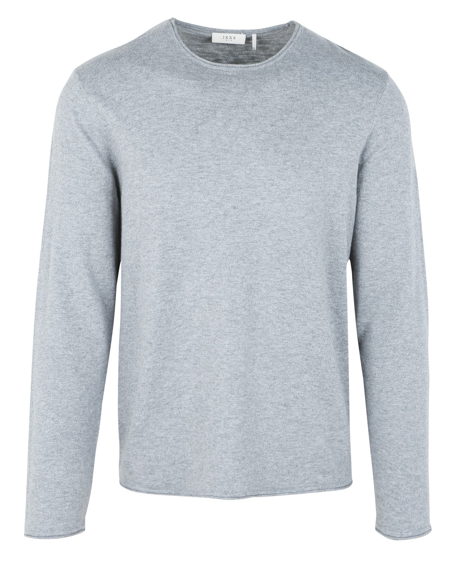 Pull col bateau en coton | Gris