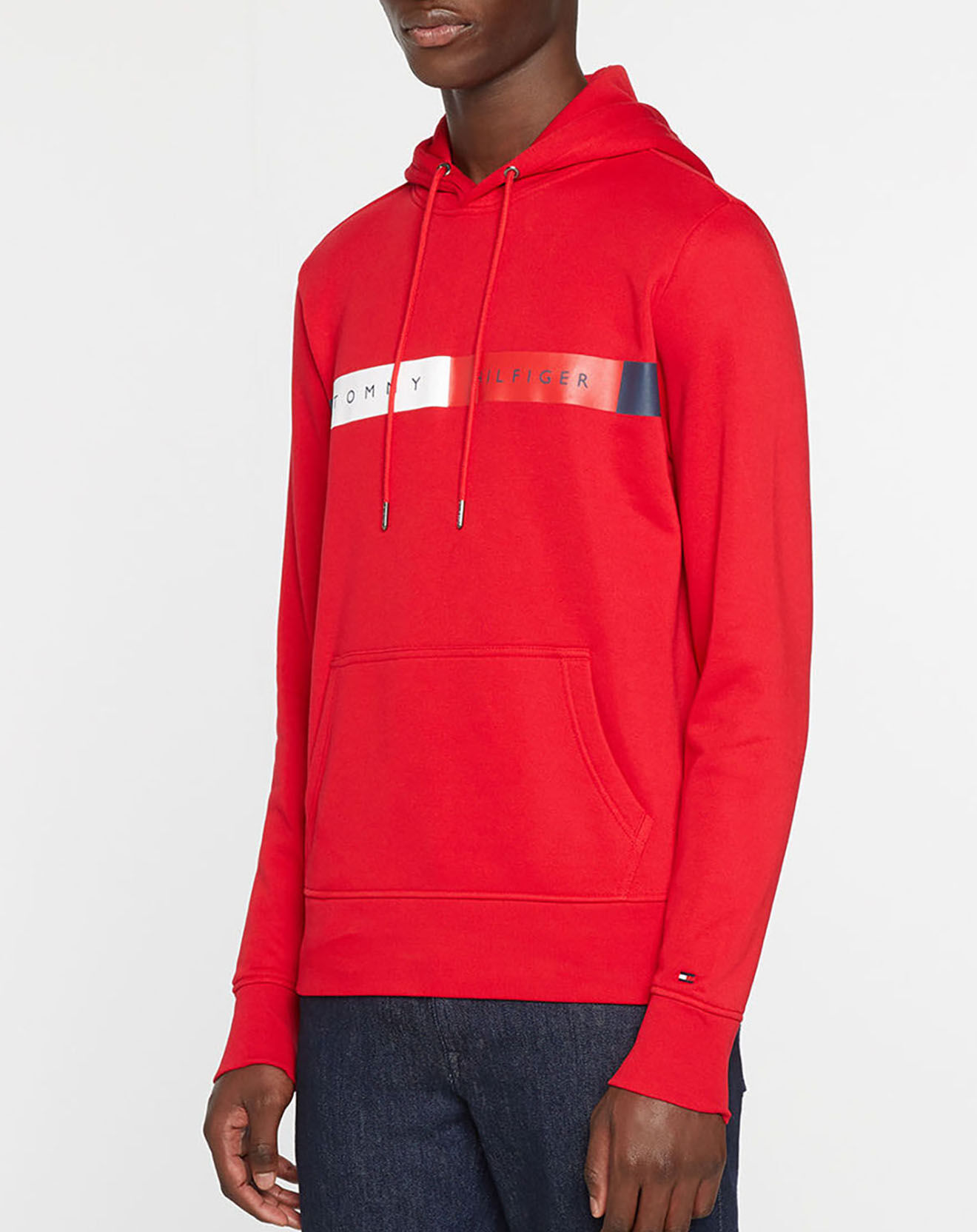 Tommy Hilfiger Sweat à capuche hoody logo place rouge