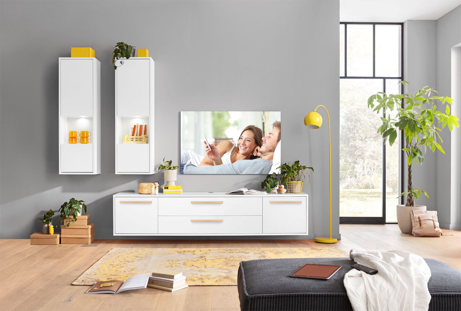 LIV`N Hängeelement LINDOS 216 x 45 cm weiß