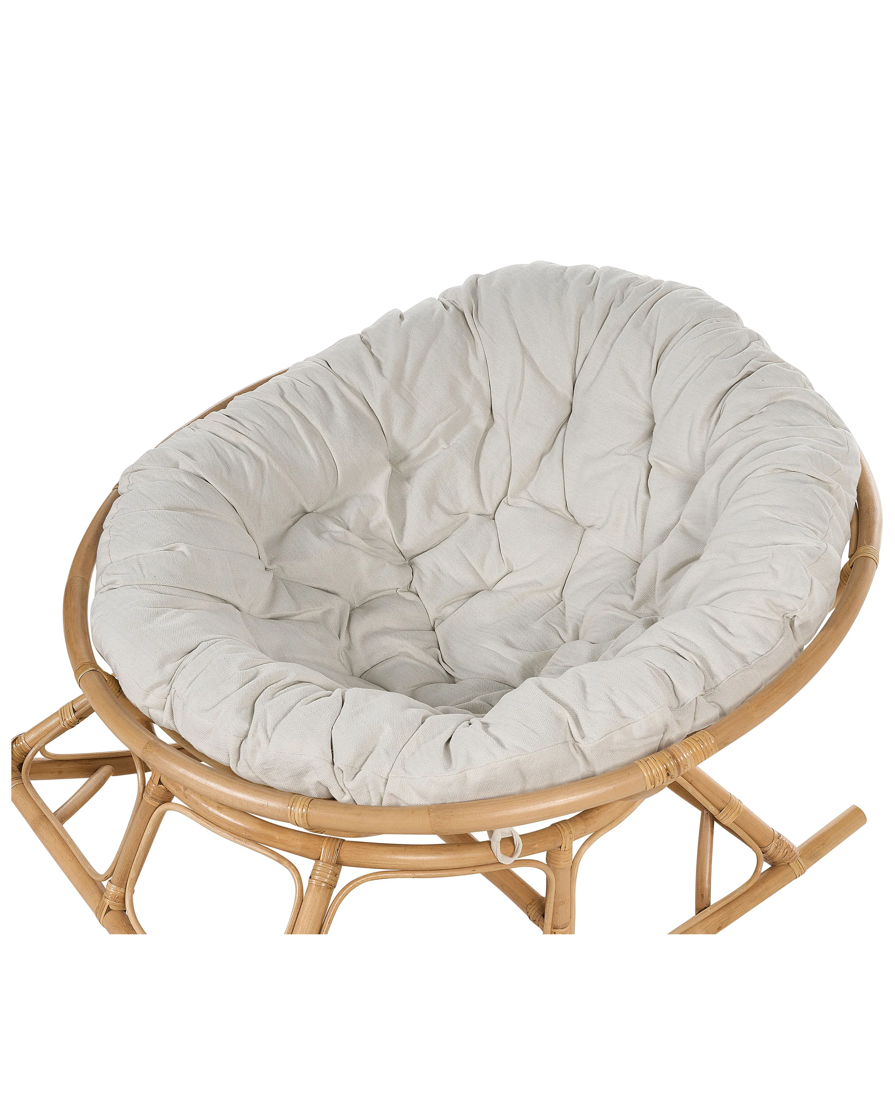 Set van 2 schommelstoelen ORVIETO Rotan Natuurlijk