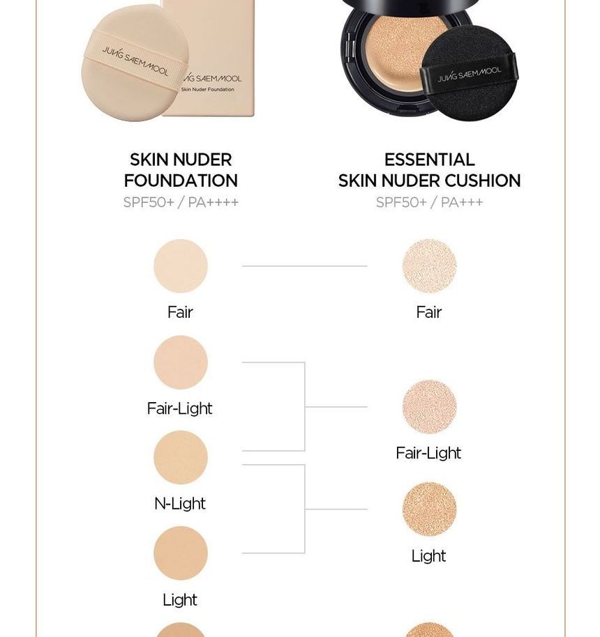 JUNG SAEM MOOL - Skin Nuder Foundation - 6 kleuren