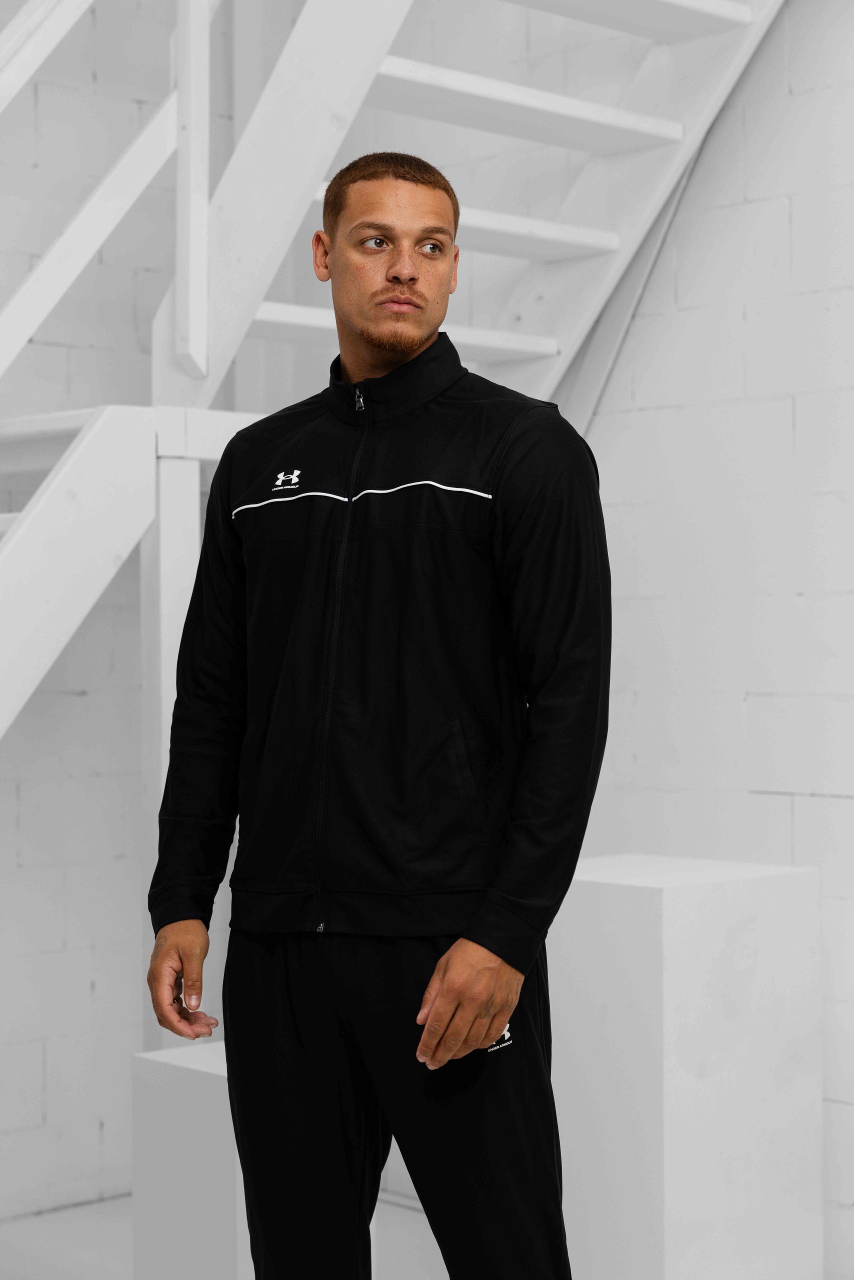 Under Armour Challenger Trainingspak Heren Zwart/Wit