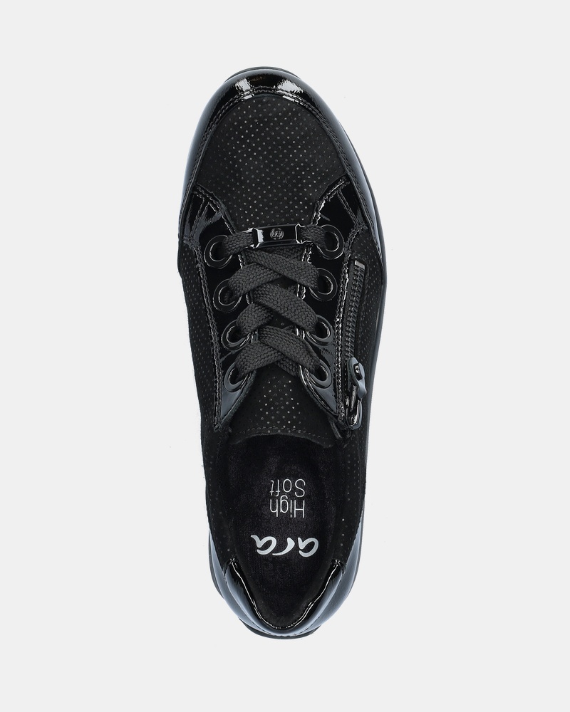 Ara Osaka High Soft Lage sneakers  - zwart