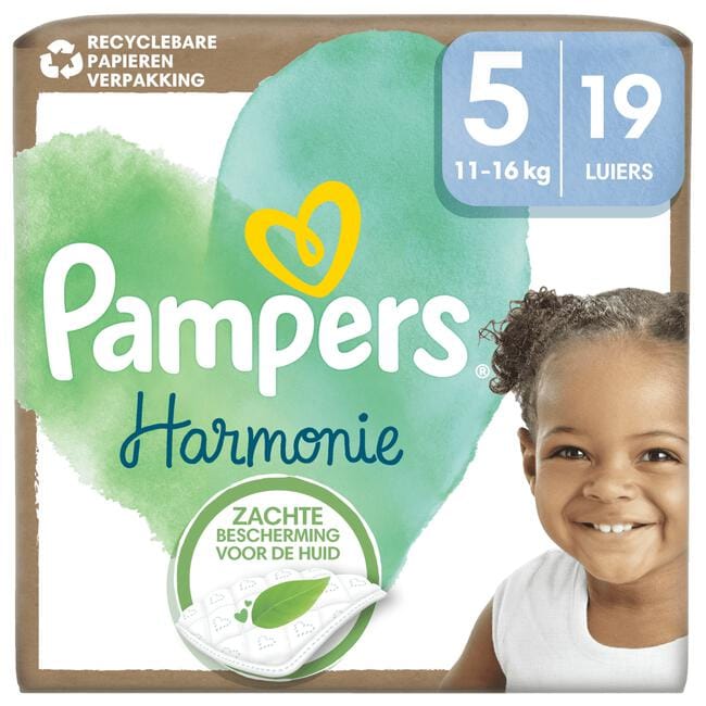 Pampers Harmonie Luiers Maat 5 11-16 KG 19 stuks