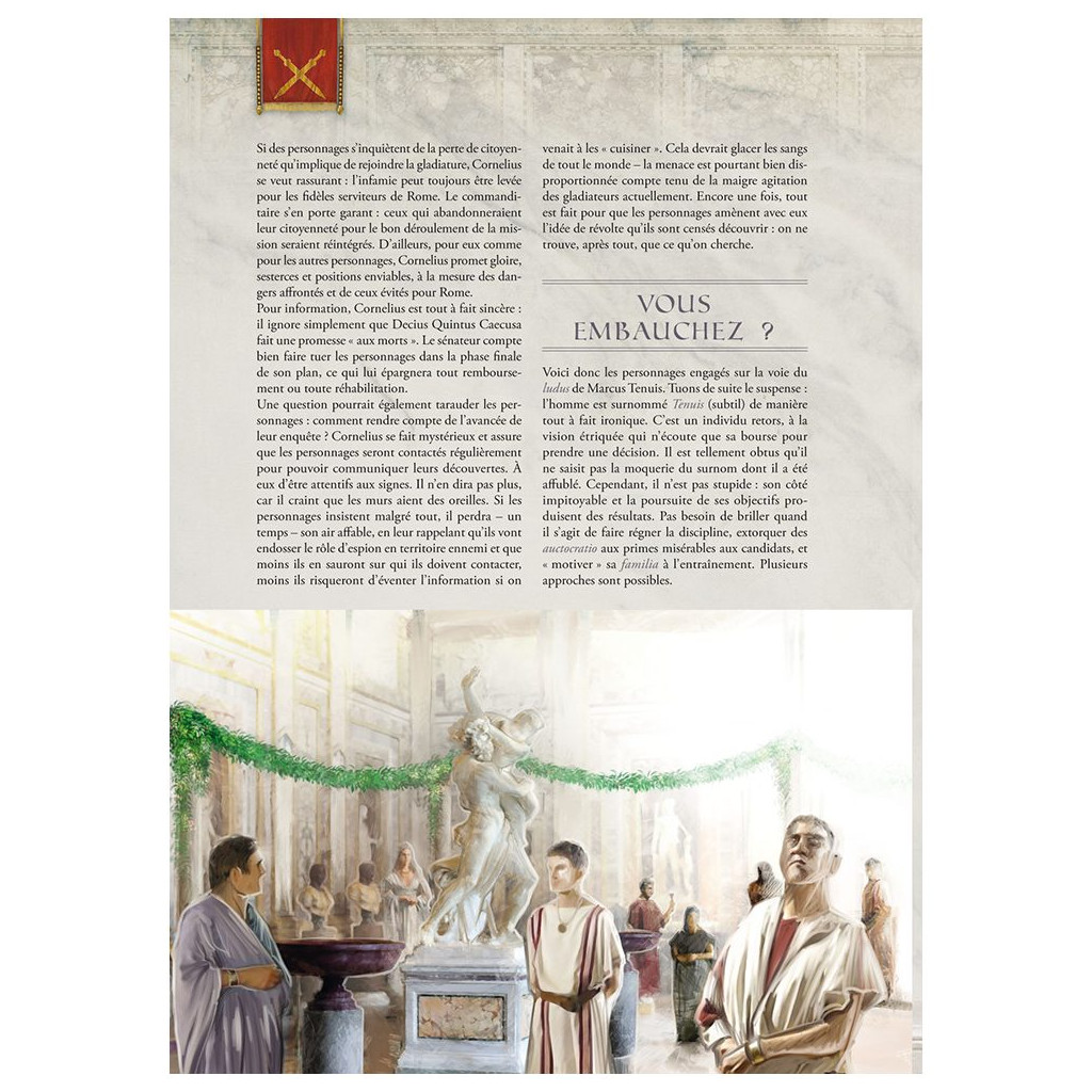 Imperator - Colisée : Double Plan et Scénario