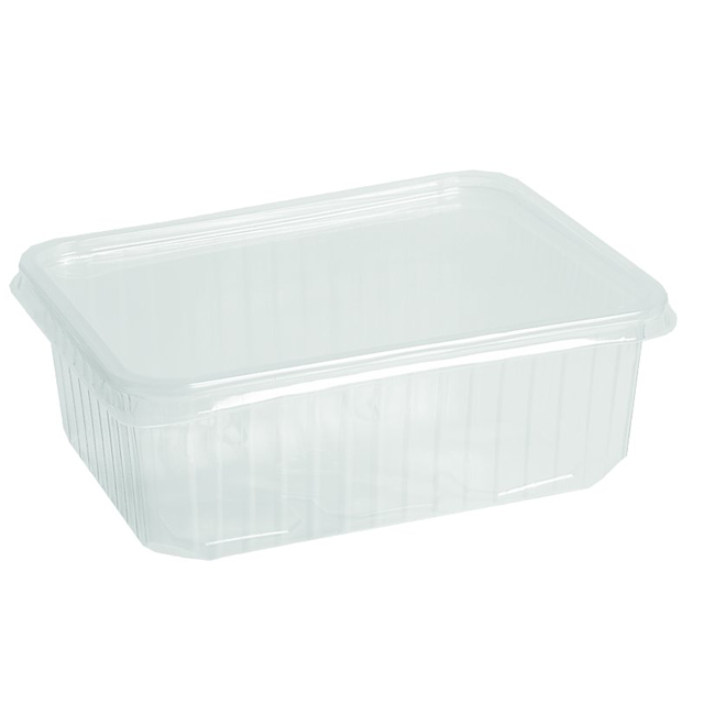 Depa Bak, PP, 1000ml, incl. deksel, kilobak, transparant