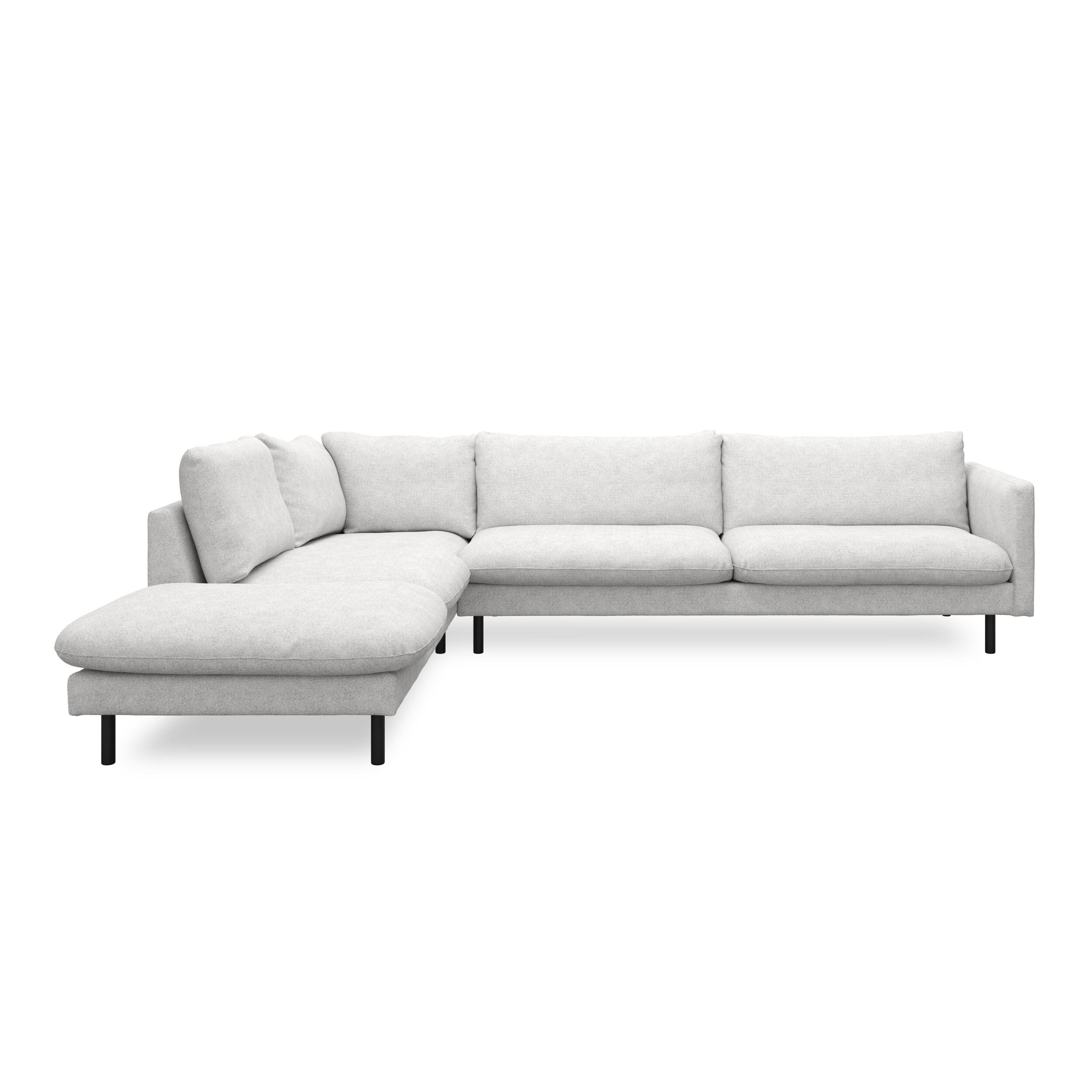 Bjorn venstrevendt sofa med pufafslutning