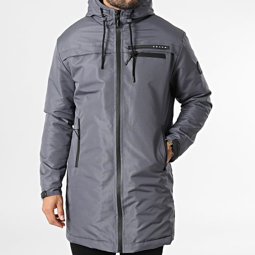 Veste Zippée Capuche Ymams Gris