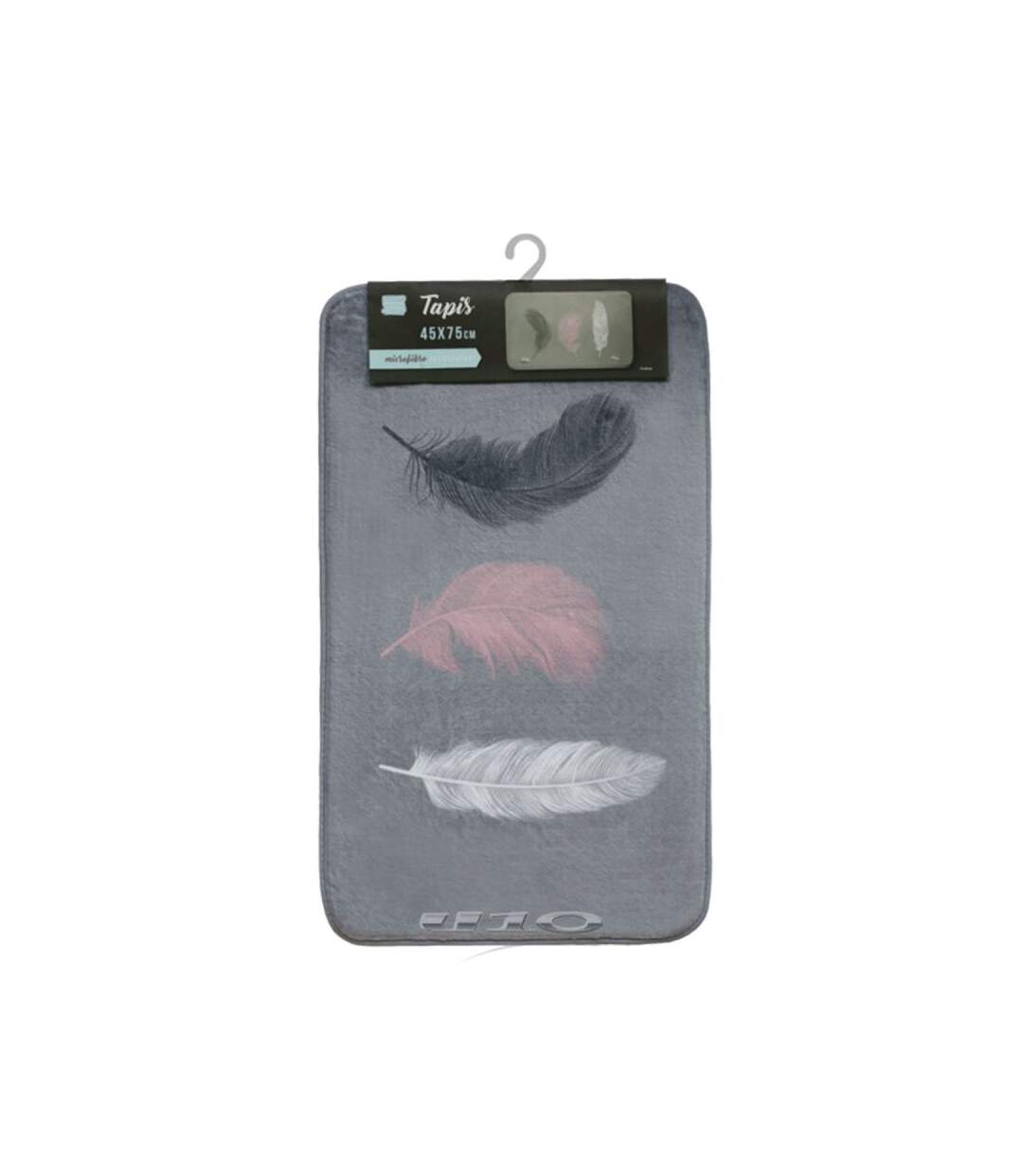 Tapis de Bain Imprimé Penelope 45x75cm Gris
