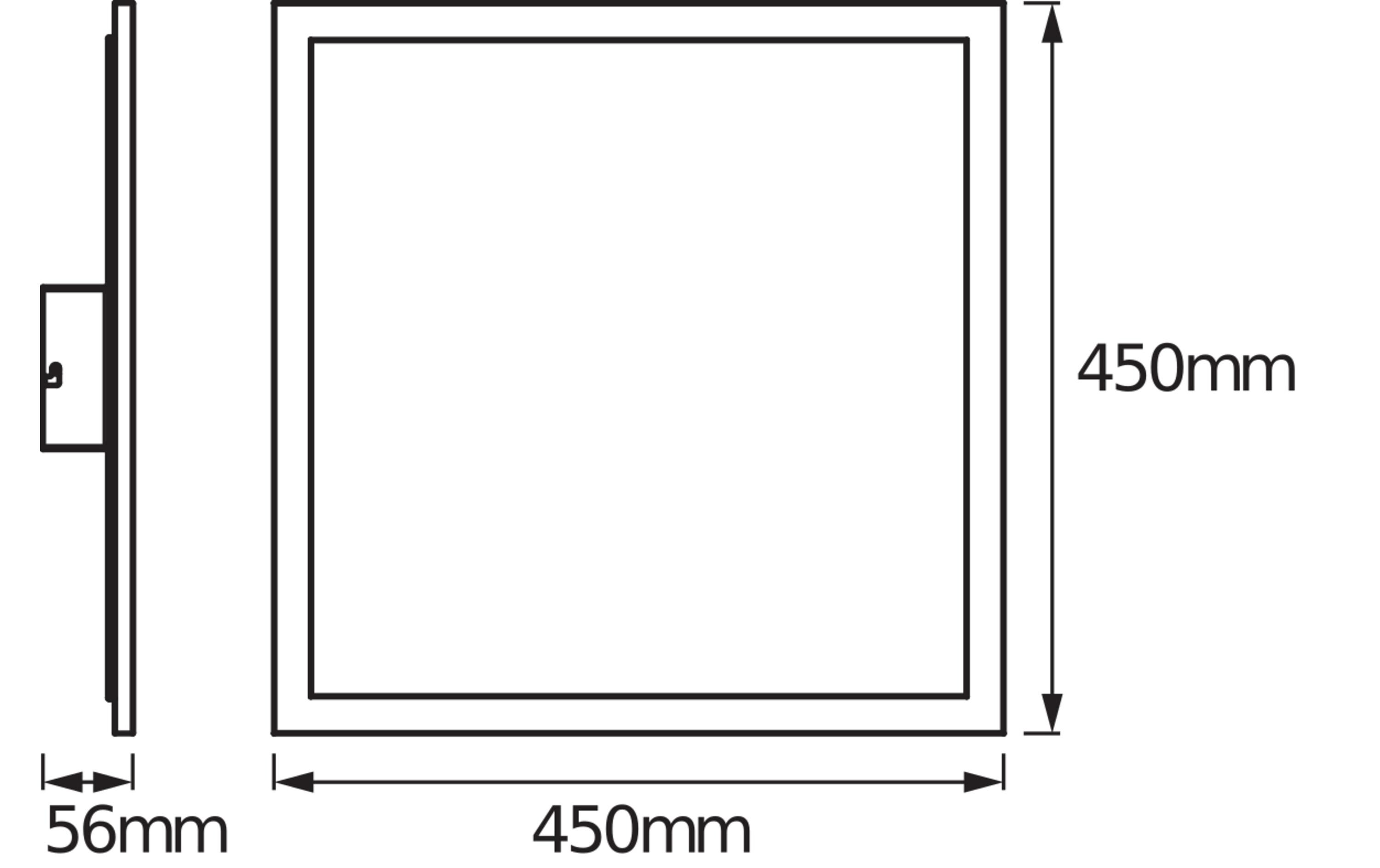 LED-Panel SMART+ WiFi Planon Plus, 45 x 45 cm, 28WPanelleuchten mit WiFi-Technologie