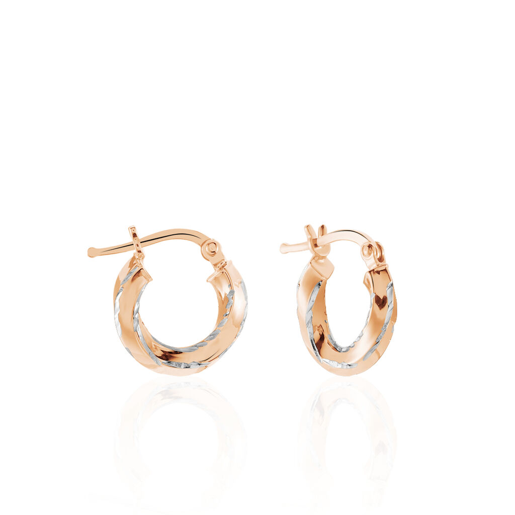 Creoles Argent Rose Diane