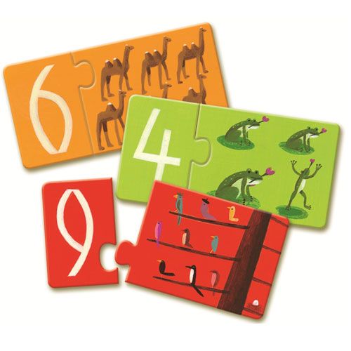 Djeco puzzel duo nummers (10x2st) DJ08151
