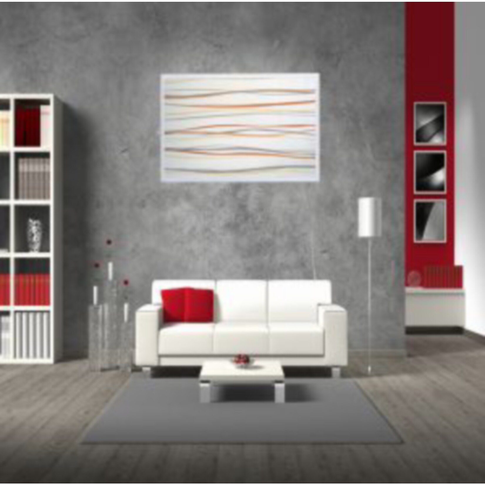Mauk Infrarot Heizkörper Bild Heizung 300 Watt ES Stilvolle Linie 90*46*1,6