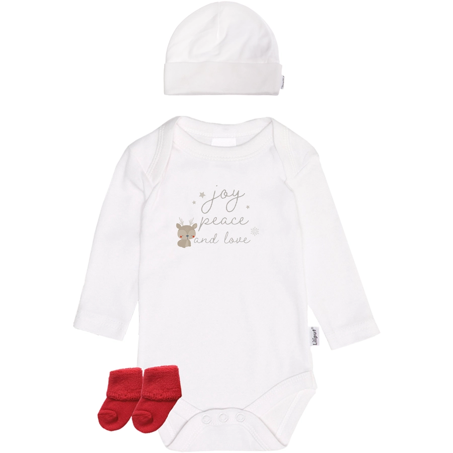 Liliput Erstausstattung Joy Peace and Love weiss-rot