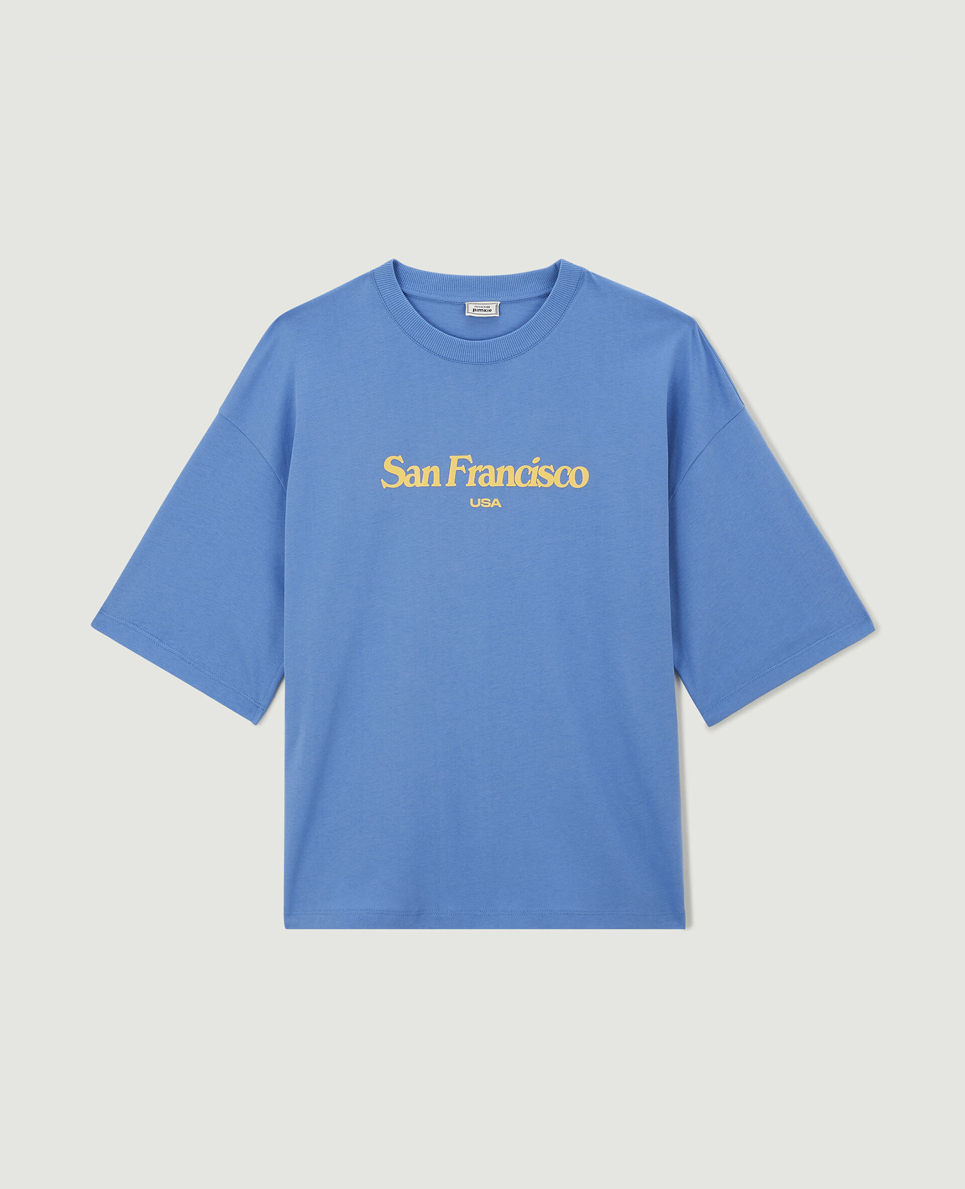 T-shirt à inscriptions - Bleu