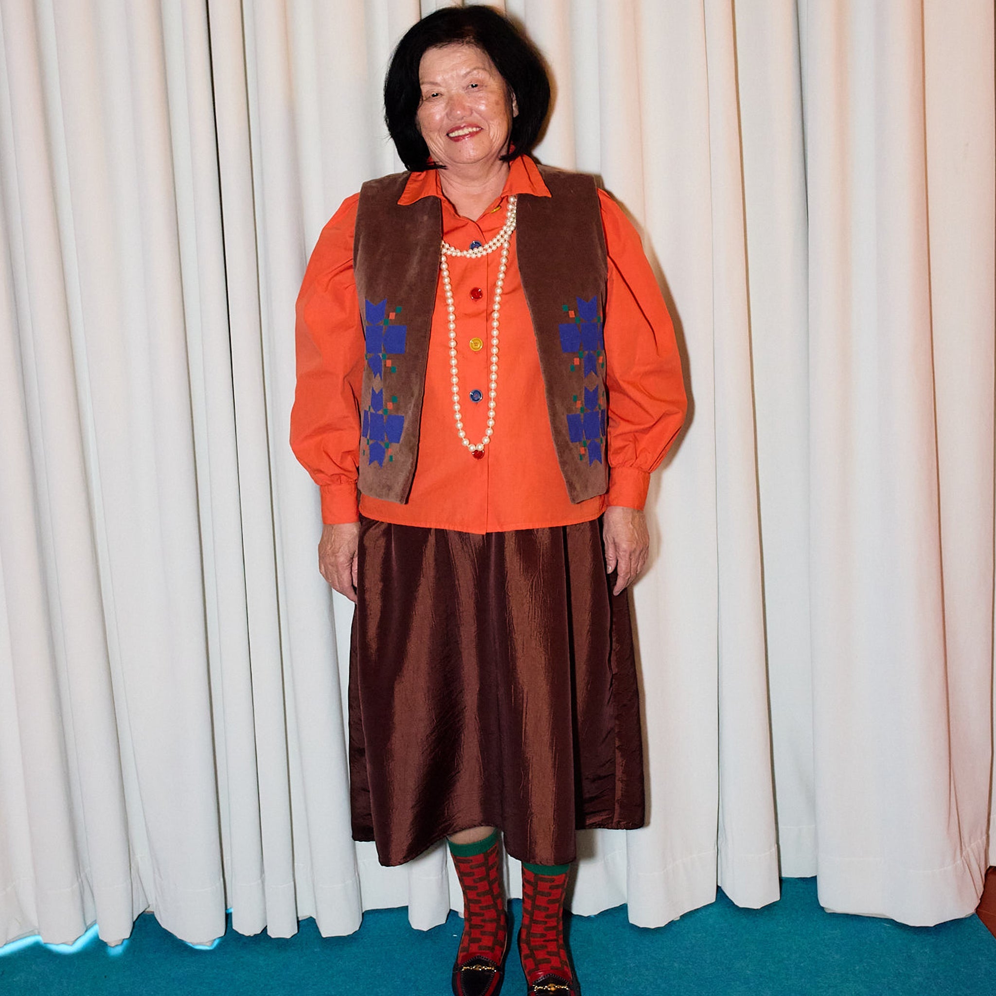Adult Bluse Orange