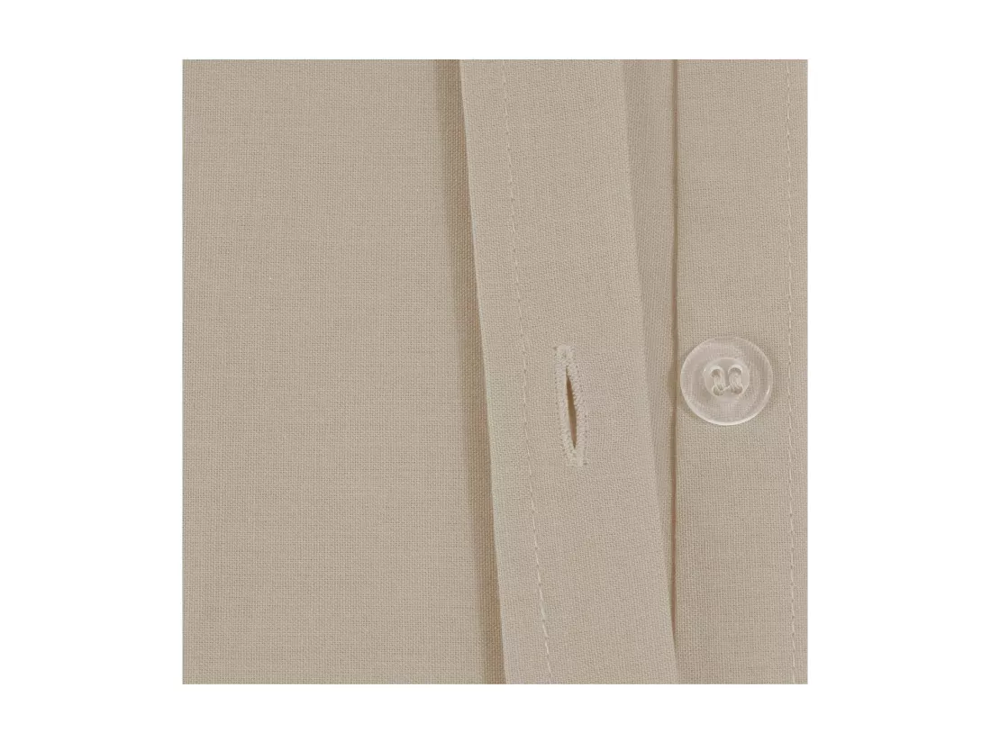 Housse de couette 2 Personnes en Coton Beige lin 240 x 220 cm