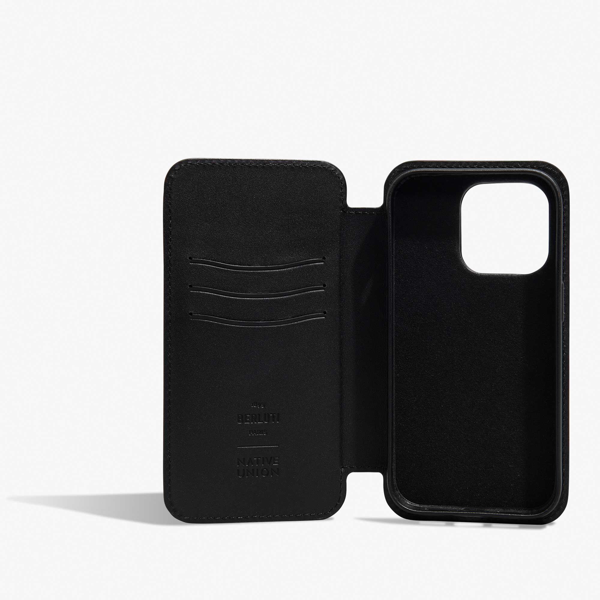 Étui iPhone 15 Pro Folio En Cuir Scritto