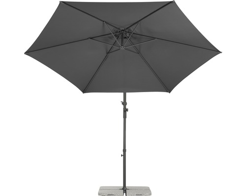Schneider Genoa parasol Ø 300 cm H 255 cm antraciet