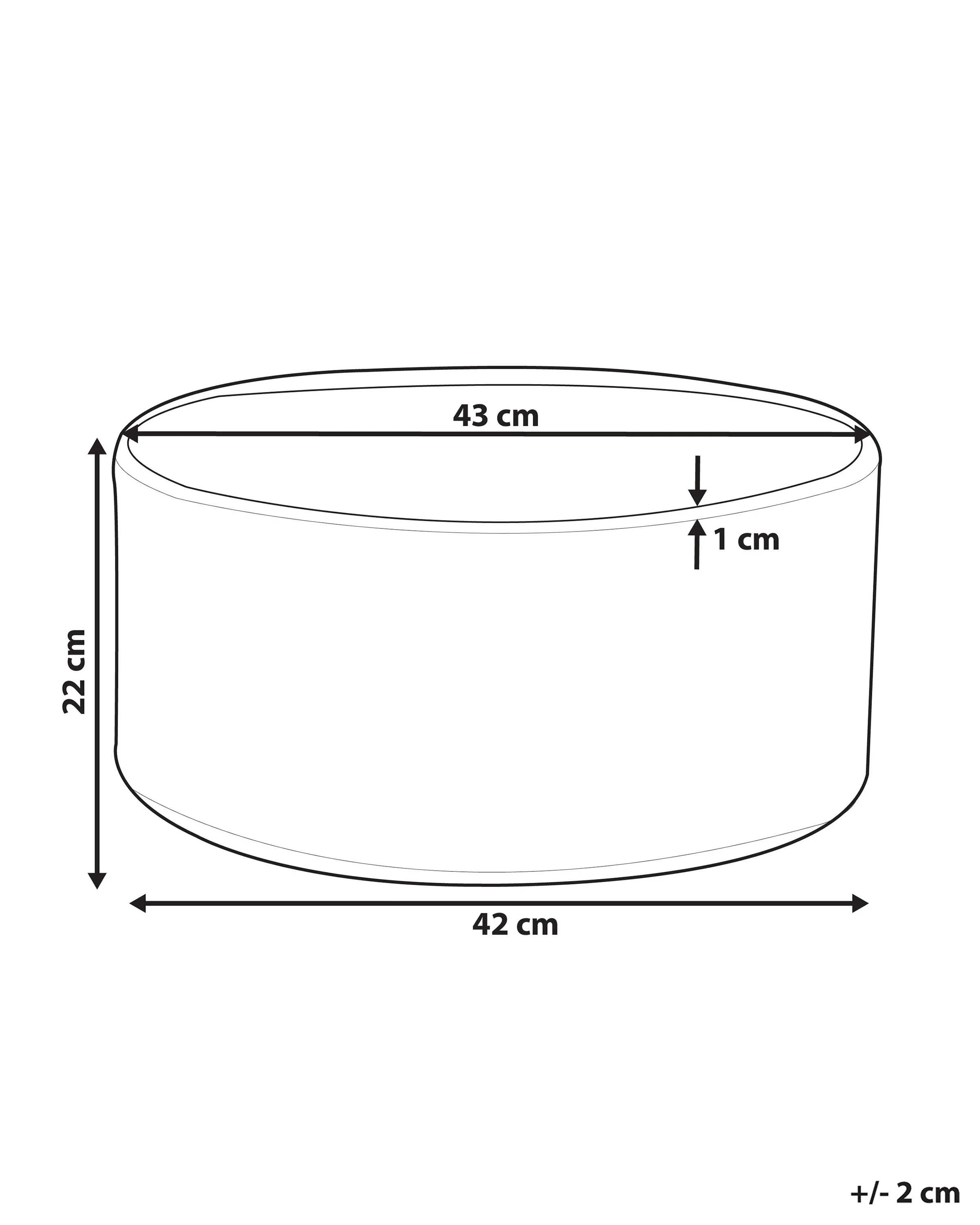Bloempot VALTA 43 cm Wit