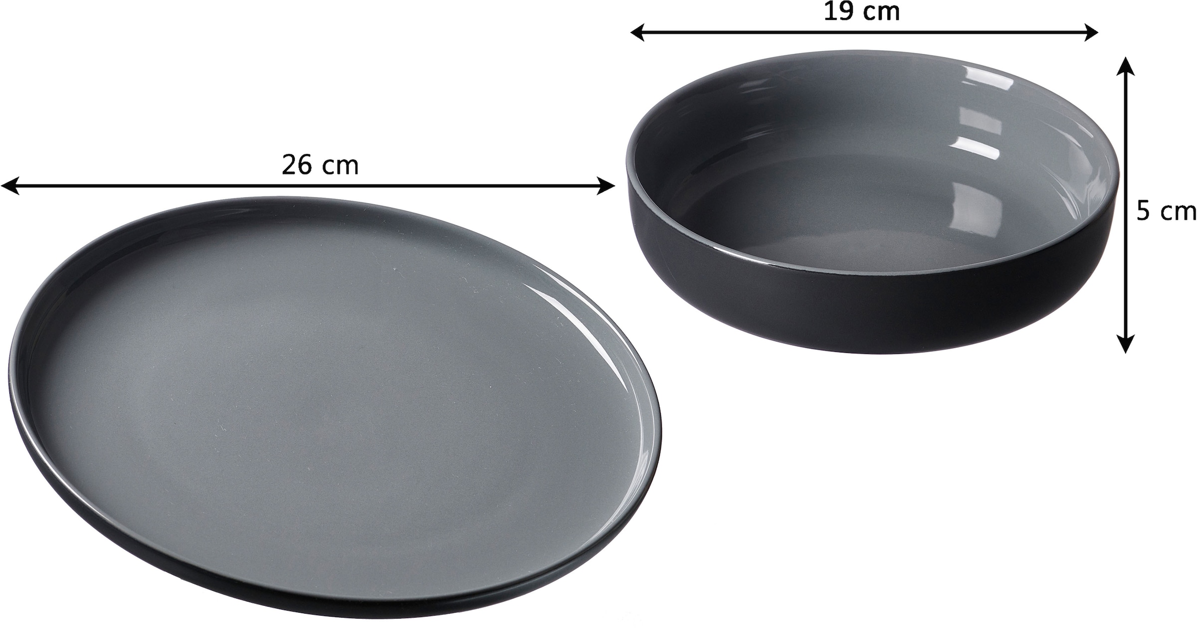 Ritzenhoff & Breker Tafelservice »Teller Set, Geschirr-Set Jasper« Scandic Style, 8 Teile, für 4 Personen