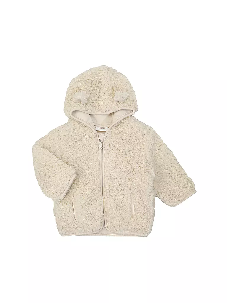 S.OLIVER Mädchen Jacke in Felloptik beige