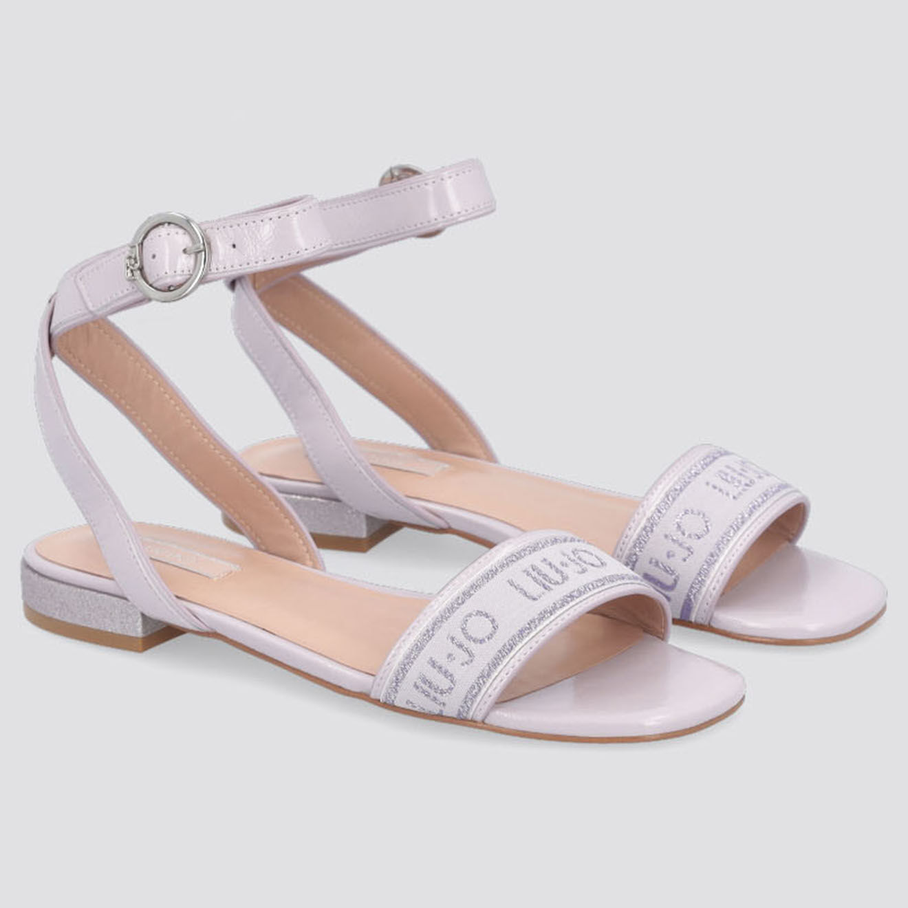 Liu-Jo Sandales en Cuir Sapa lilas