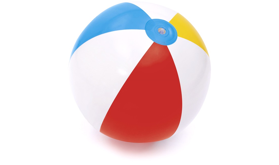 Badebold flerfarvet 51 cm