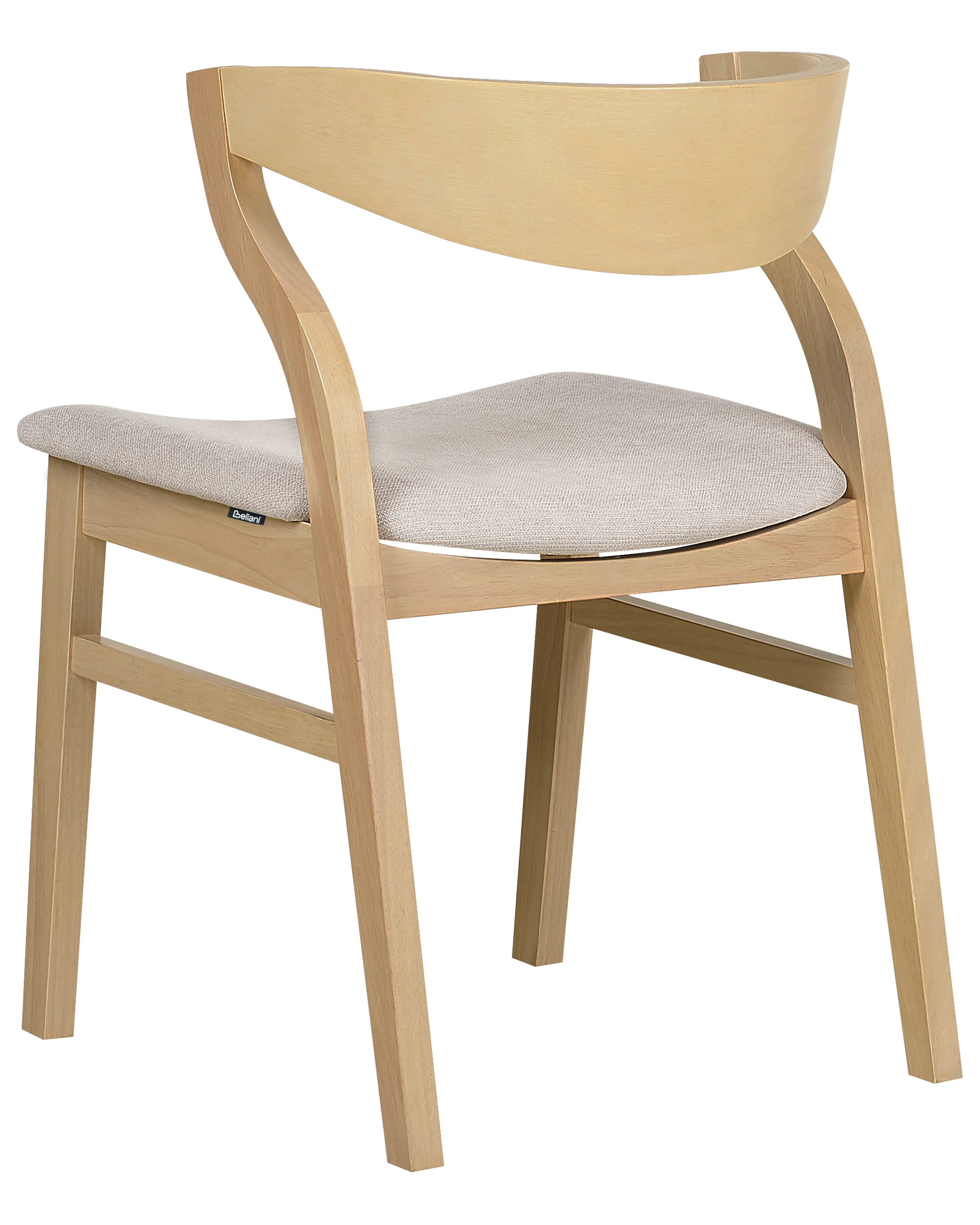 Set van 2 eetkamerstoelen MAROA Hout Beige