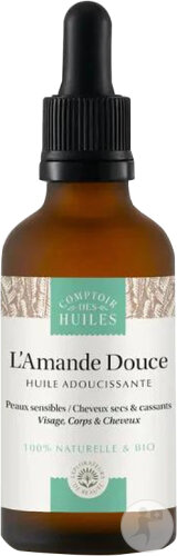 Comptoir Des Huiles L'Amande Douce Huile Adoucissante Visage/Corps/Cheveux Flacon 50ml