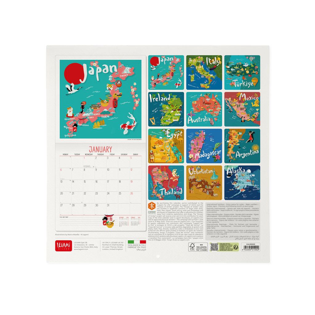 Calendário 2025 30X29 - Let'S Travel