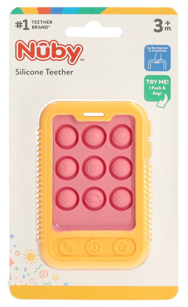 NUBY Pop It Beissspielzeug Telefon 1 Stk