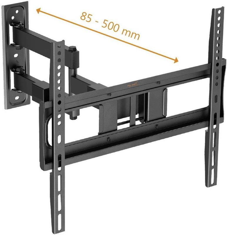 My Wall - TV-beugel - Zwenkbaar - Voor Beeldschermen 32 - 75 inch - Tot 50 kg