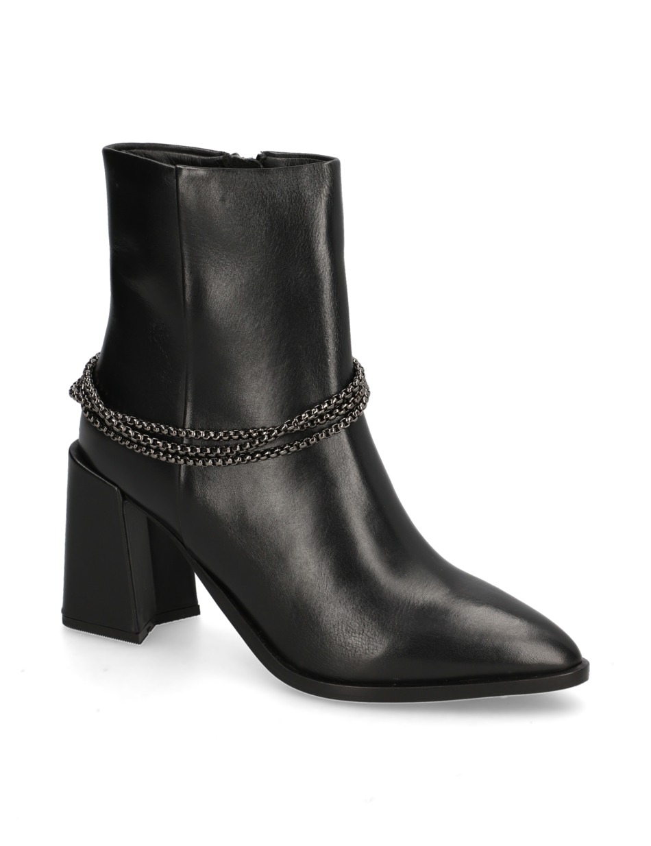 Glattleder Stiefelette