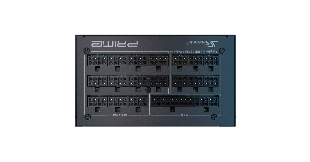 SeasonicPRIME TX-1300 modulaire 1300 watt voeding   (Zwart, 1x 12VHPWR, 6x PCIe)