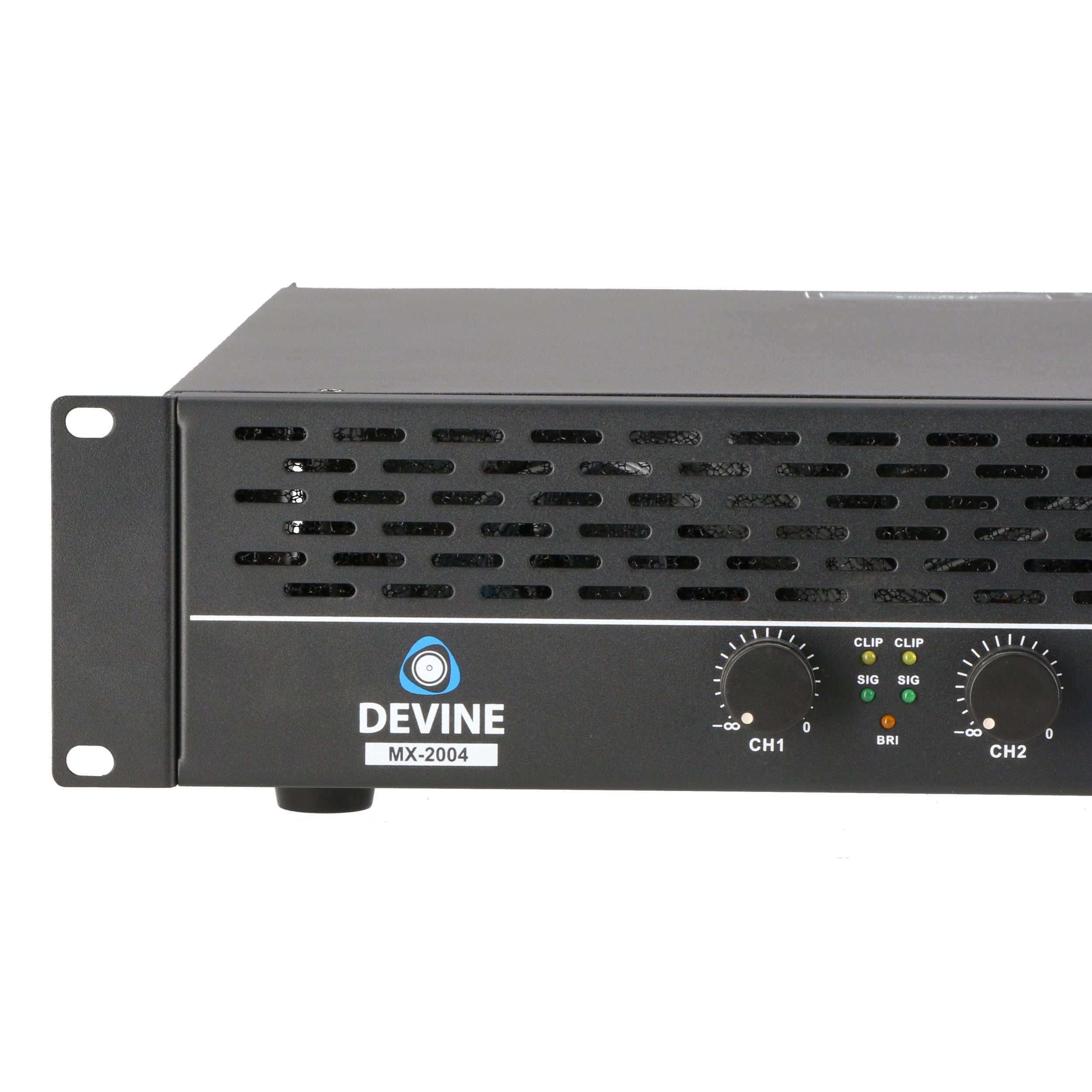 Devine MX-2004 4-kanaals PA-eindversterker 4x 500W @ 8 Ohm