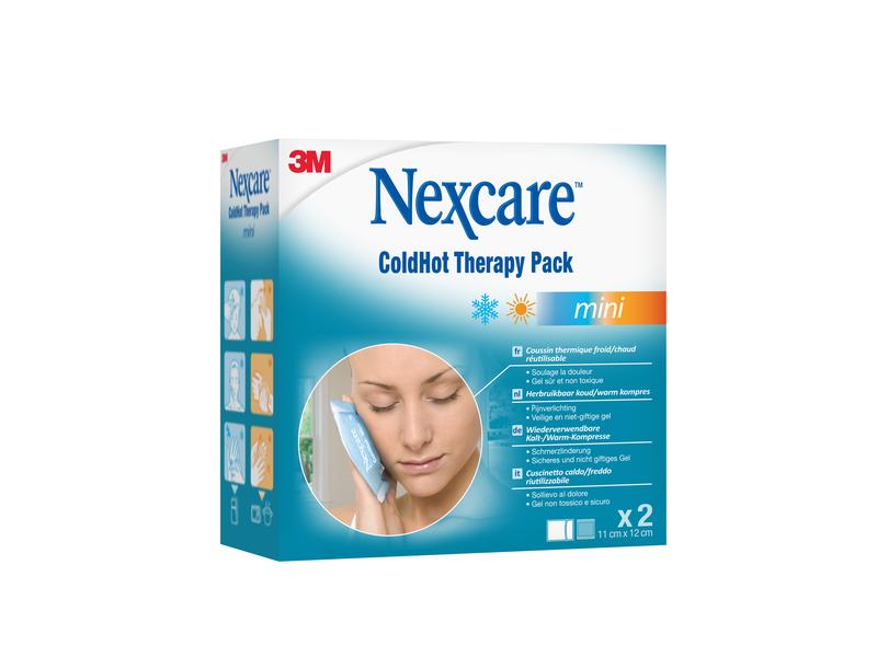 3M Nexcare Kompresse ColdHot Mini Gel 11 x 12 cm, 2 Stück Hot- und Coldpack zur Schmerzlinderung