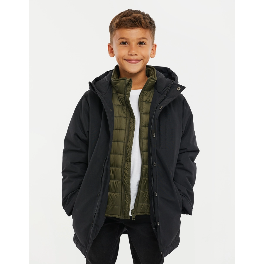 Threadboys Winterjacke THB Gilbert Mock Layer Black