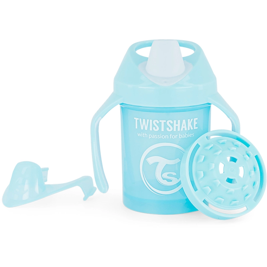 TWISTSHAKE Trinkbecher Mini Cup 230 ml 4+ Monate pastel blau