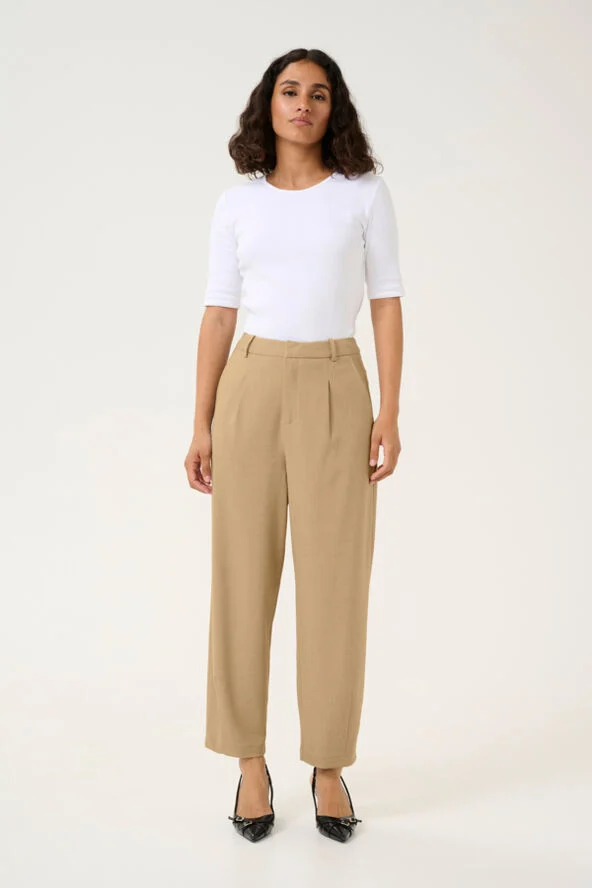 Kaffe KAmerle 7/8 Pants Suiting Petrified oak