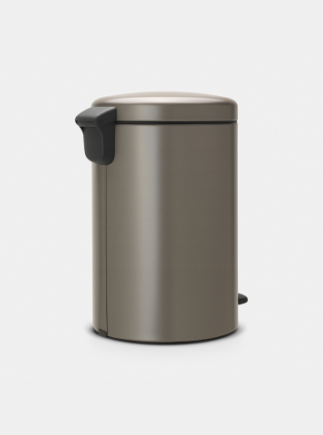NewIcon Pedaalemmer, 20 liter, kunststof binnenemmer - Platinum