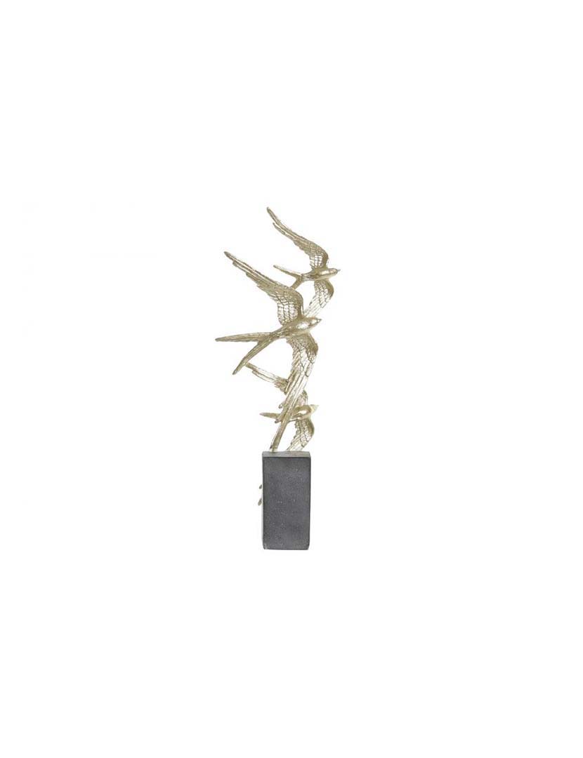 Gold Swallow Resin Figurine